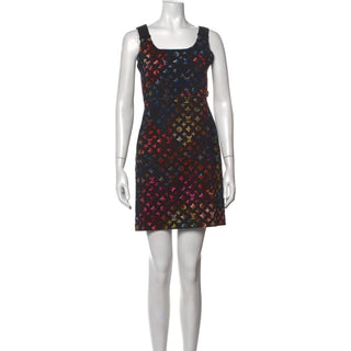 Louis Vuitton 2022 Multicolor Monogram Mini Dress – Black