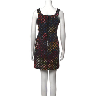 Louis Vuitton 2022 Multicolor Monogram Mini Dress – Black