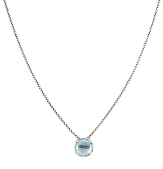 David Yurman Topaz Petite Chatelaine Sterling Silver Necklace