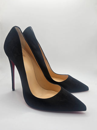 Christian Louboutin Black Suede So Kate Stiletto Pumps 40 sz