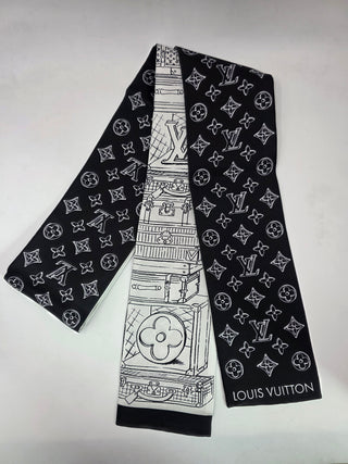 Louis Vuitton Black White My LV Luggage Bandeau
