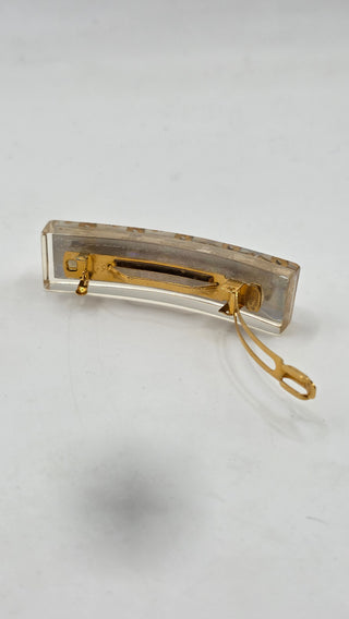 Chanel Gold-tone Clesr Reflective CC Hair Clip