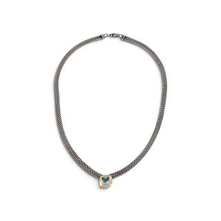 David Yurman Sterling Silver Topaz Albion Multi-Strand Pendant Necklace