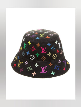 Louis Vuitton Takashi Murakami Monogram Multicolore Superflat Daily Bucket Hat S sz