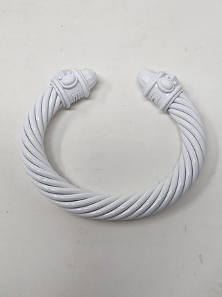 DAVID YURMAN white Aluminum Renaissance Cable Cuff Bracelet