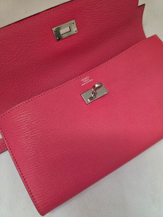 Hermès Pink Leather 2017 Kelly Classic Wallet