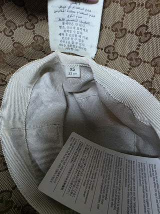 Gucci Beige GG Monogram oversized hat XS sz