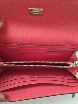 Hermès Pink Leather 2017 Kelly Classic Wallet