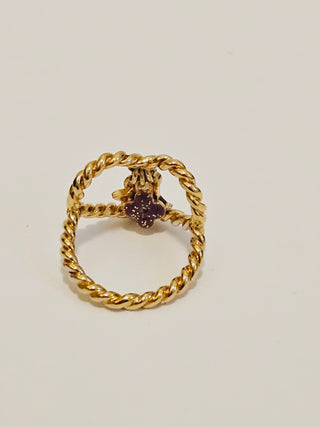 Louis Vuitton Sweet Monogram In My Heart Cocktail Ring 6 sz