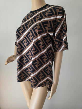 Fendi 2019 Brown FF Monogram top S sz