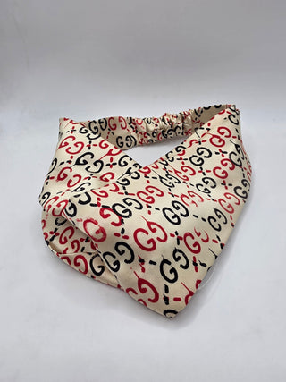 Gucci White Red Black Double GG Monogram Headband
