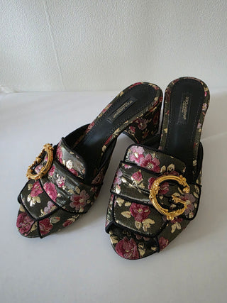 Dolce & Gabbana Floral Print Slides 37 sz