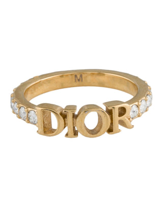 Christian Dior Gold-tone Dio(r)evolution Ring 6 sz