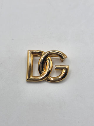 Dolce & Gabbana Gold-tone DG Logo Brooch