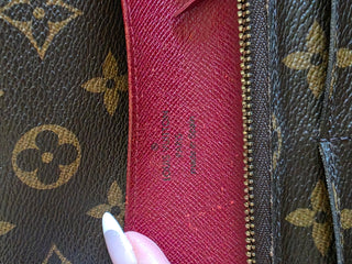 Louis Vuitton LV Monogram Pattern Coated Canvas Emilie Wallet