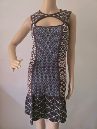 Missoni Black multicolor striped sleeveless summer dress 6 US sz
