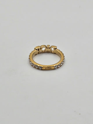 Christian Dior Gold-tone Dio(r)evolution Ring 6 sz