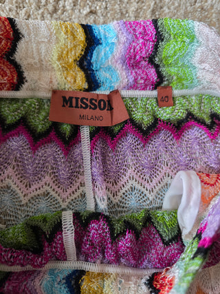 Missoni Multicolor Striped Straight Leg Pants US4