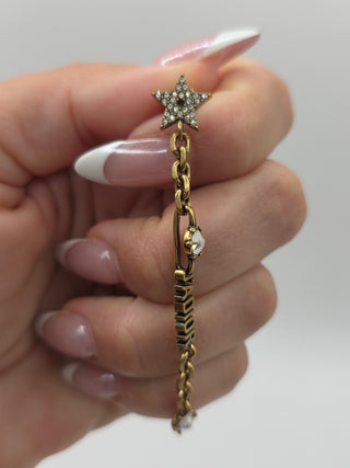Christian Dior Gold-tone Crystal J'Adior Drop Earrings