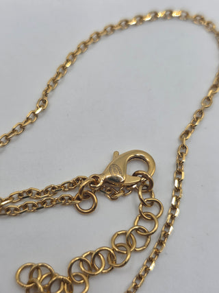 Chanel Gold-tone 2025 Strass Resin CC Star & Perfume Pendant Necklace