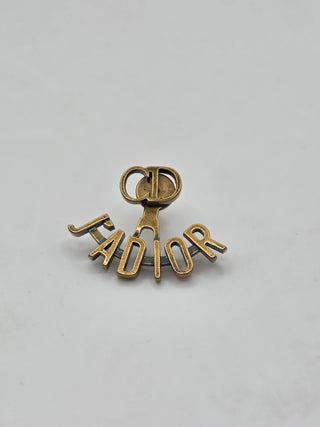 Christian Dior Gold-tone J'Adior Single Stud Earring