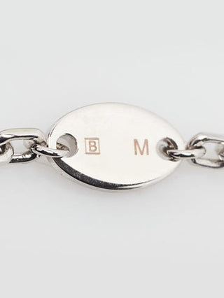 Gucci Sterling Silver GG Charm Chain Bracelet M sz