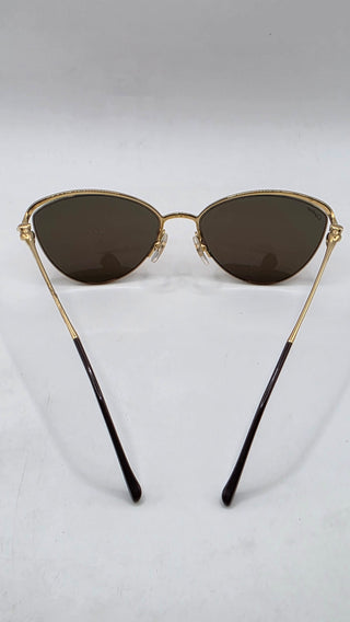 Cartier Gold-tone Cat-Eye Tinted Sunglasses