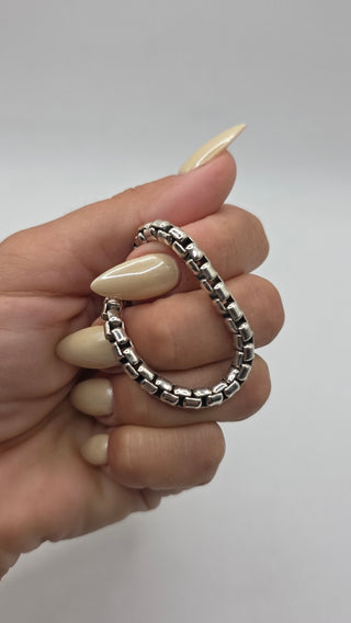 David Yurman Sterling Silver Box Chain Bracelet