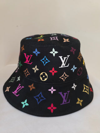 Louis Vuitton Takashi Murakami Monogram Multicolore Superflat Daily Bucket Hat S sz