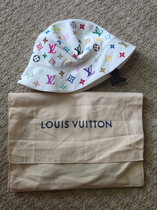 Louis Vuitton White LV x TM Reversible Superflat Bucket Hat