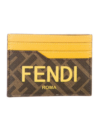 FENDI 2023 Zucca FF Logo Card Holder