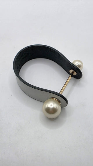 Christian Dior Multicolor Faux Pearl Leather Perle Bracelet