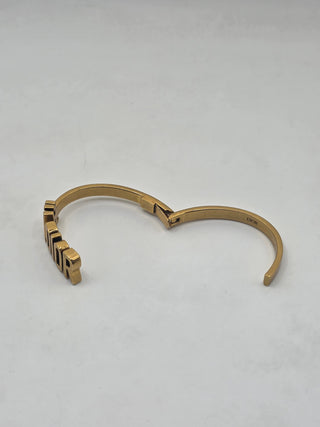 Christian Dior Gold-tone J'Adior Hinge Cuff Bracelet