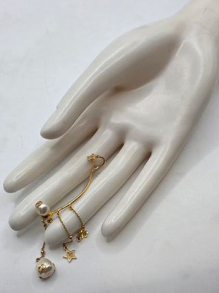 Christian Dior Faux Pearl Perles de Désir Single Ear Climber