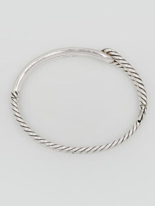 David Yurman 10mm Sterling Silver Labyrinth Single-Loop Bracelet
