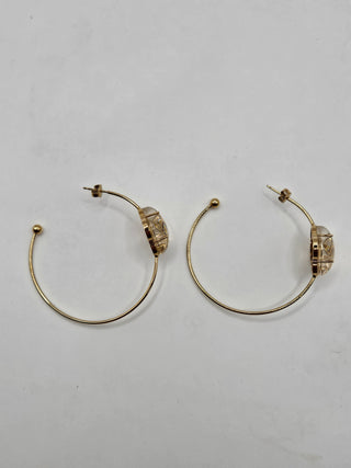 Louis Vuitton Gold-tone A La Folie Hoop Earrings