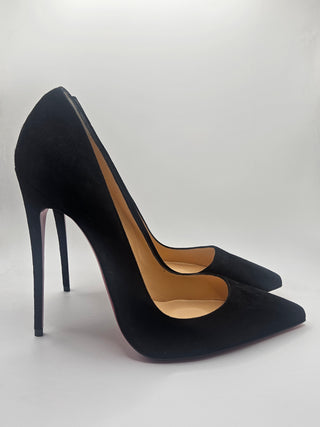 Christian Louboutin Black Suede So Kate Stiletto Pumps 40 sz