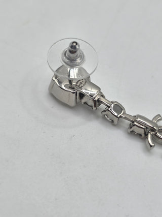 Chanel 2020 Strass Interlocking CC Star Drop Earrings