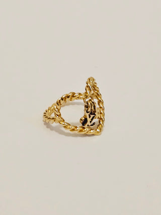 Louis Vuitton Sweet Monogram In My Heart Cocktail Ring 6 sz