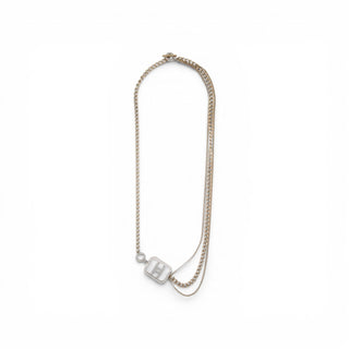 Chanel Strass Interlocking CC Gold-tone Long Station Necklace