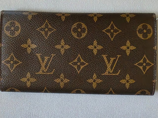 Louis Vuitton LV Monogram Pattern Coated Canvas Emilie Wallet