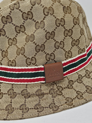 GUCCI GG Monogram Print Bucket Hat XL sz