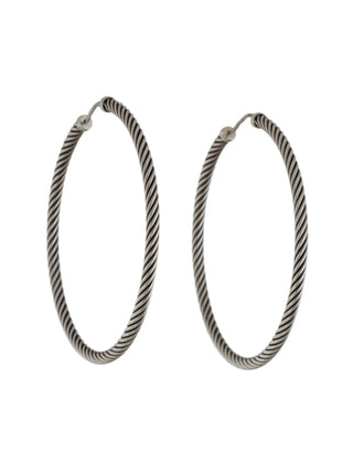 David Yurman Classic Cable Extra-Large Hoop Earrings