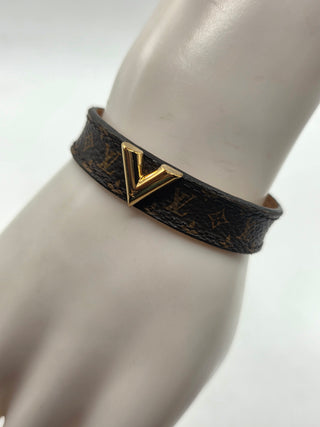 Louis Vuitton Brown LV Monogram Essential V Bracelet