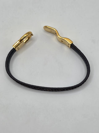 Louis Vuitton Brown Leather Fasten Your LV Bracelet