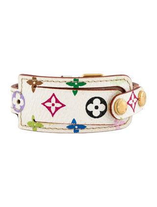 Louis Vuitton White Multicolore LV Monogram ID Bracelet