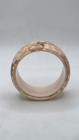 Louis Vuitton pink LV Monogram Resin Farandole Bangle Bracelet