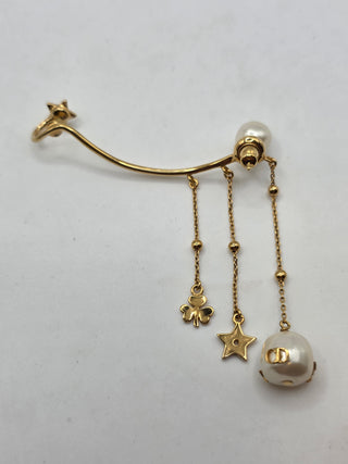 Christian Dior Faux Pearl Perles de Désir Single Ear Climber