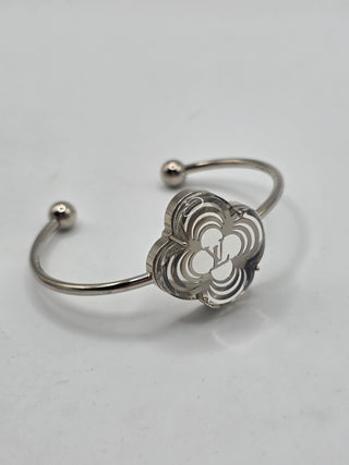 Louis Vuitton Silver-tone Resin A La Folie Resin Cuff Bracelet