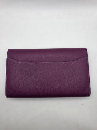 Hermès Purple Leather 2019 Constance Long Wallet